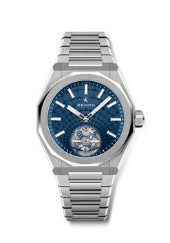 zenith defy skyline tourbillon stainless steel men's watch