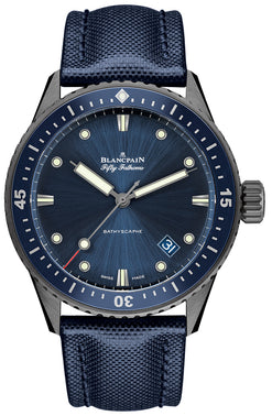 blancpain fifty fathoms bathyscaphe ceramic men's watch_1