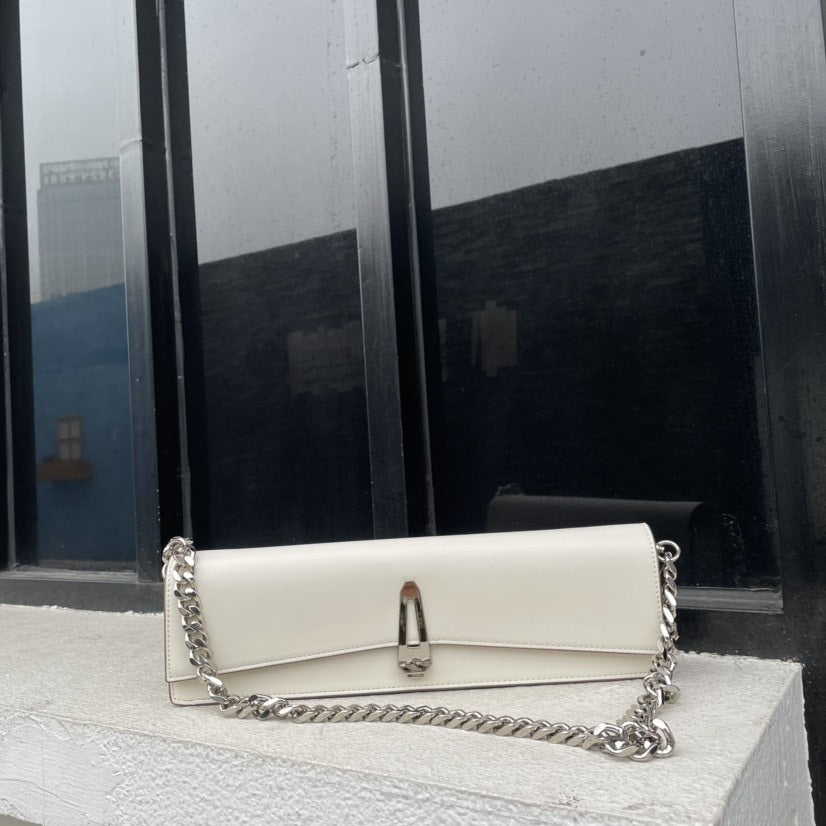 Personalized Retro Small Square One-Shoulder Chain Clutch Bag for Women