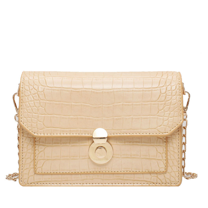 Stone Pattern PU Cross-body Bag with Shoulder Bag for Women