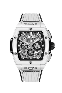 hublot spirit of big bang chronograph white ceramic man's watch