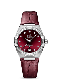 omega constellation co-axial master chronometer stainless steel & diamonds lady?s watch_3