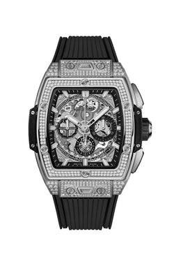hublot spirit of big bang chronograph titanium & diamonds man's watch_2