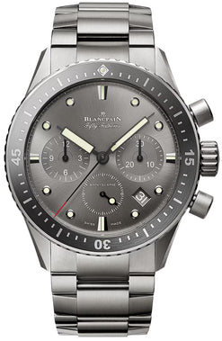 blancpain fifty fathoms bathyscaphe titanium men's watch_1