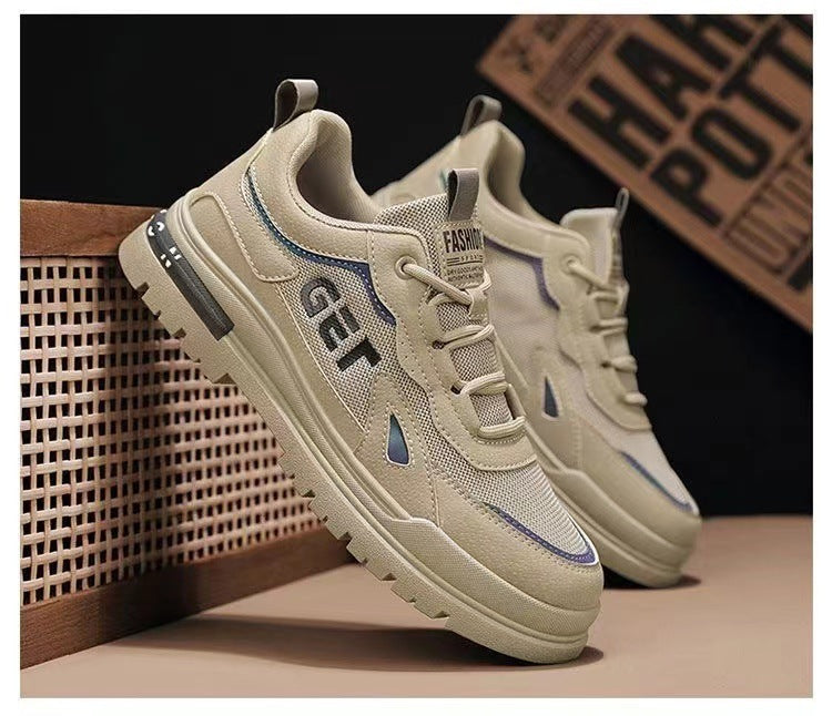 Men’s Breathable Labor Protection Shoes – Soft Bottom Work Sneakers