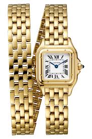 cartier panth?e de cartier 18k yellow gold lady's watch_2