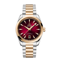 omega seamaster aqua terra stainless steel & moonshine? gold men's watch