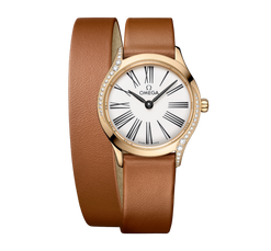 omega de ville mini tr?or 18k moonshine? gold & diamonds lady's watch_7