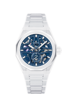 zenith defyskyline skeleton white ceramic men's watch