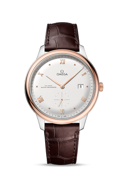 omega de ville prestige stainless steel & 18k sedna? gold men's watch