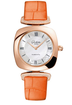 glashutte original lady collection pavonia 18k red gold & diamonds lady's watch