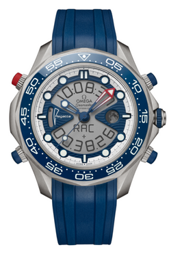 omega seamaster heritage regatta chronograph & titanium men's watch