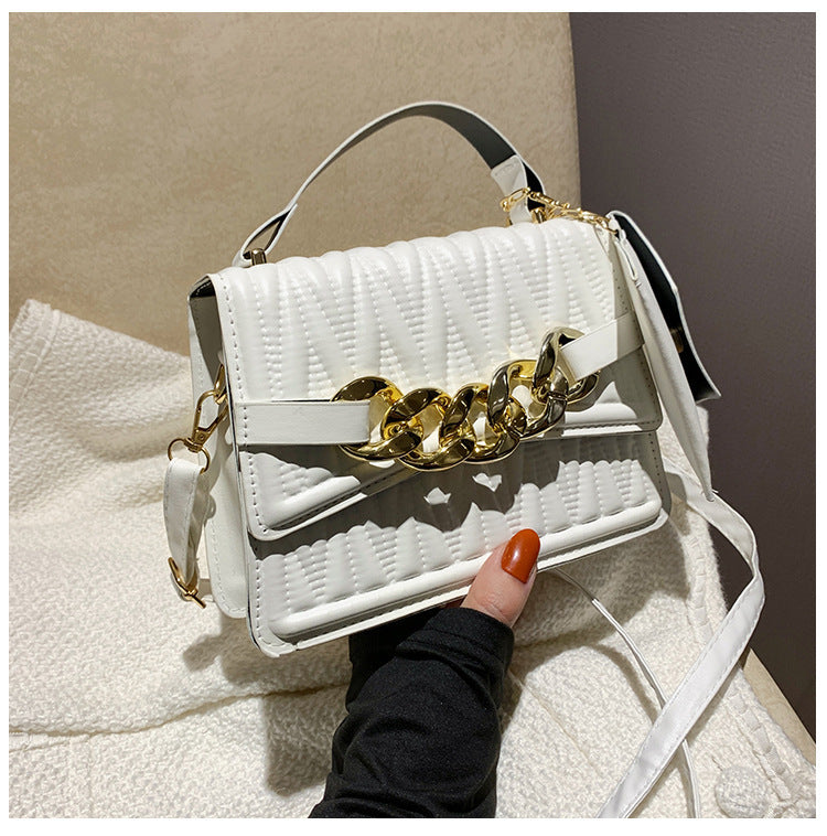 Fashionable Portable Chain Small Square Bag for Women
