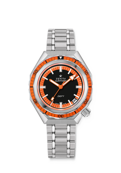 zenith defy revival stainless steel unisex watch