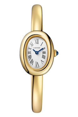 cartier baignoire 18k yellow gold lady's watch_3