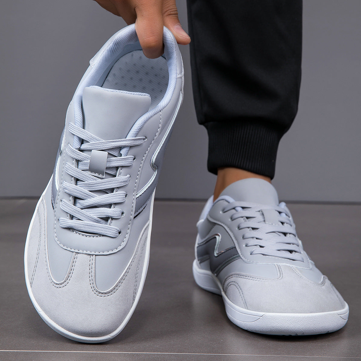 Men’s Fashion Sneakers – Plus Size, Wide Toe, Casual Comfort