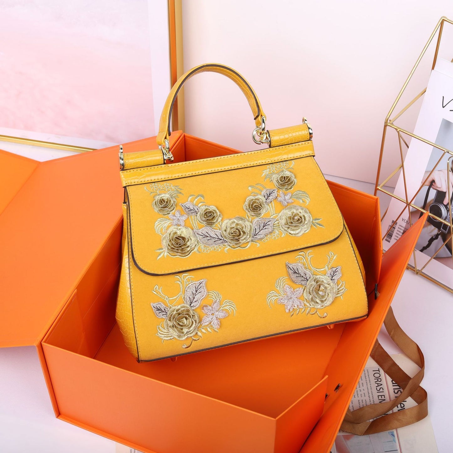 Women’s Designer Flower Handbag – Unique Style Ladies Bag
