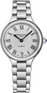 frederique constant classics stainless steel lady's watch