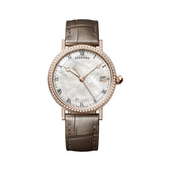 breguet classique moon phase 18k rose gold & diamonds lady's watch