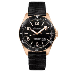 glashutte original spezialist seaq panorama date 18k red gold men's watch