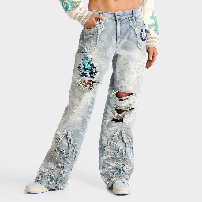 Women's Smoke Rise Alex Wide-Leg Rigid Denim Pants