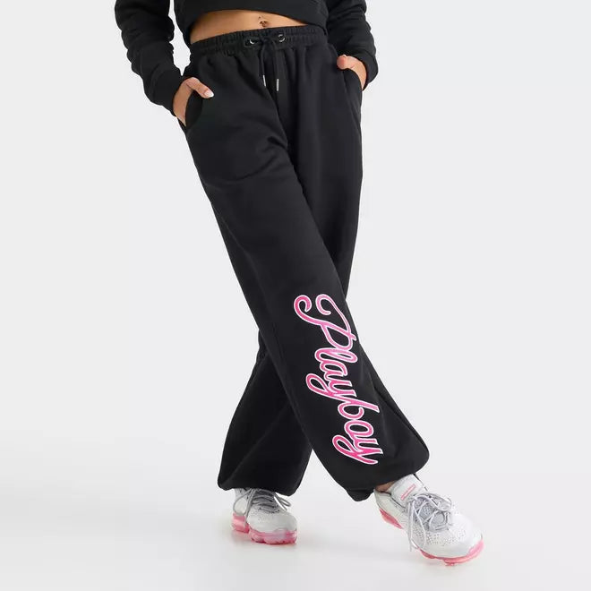 Women's Playboy Script Jogger Pants