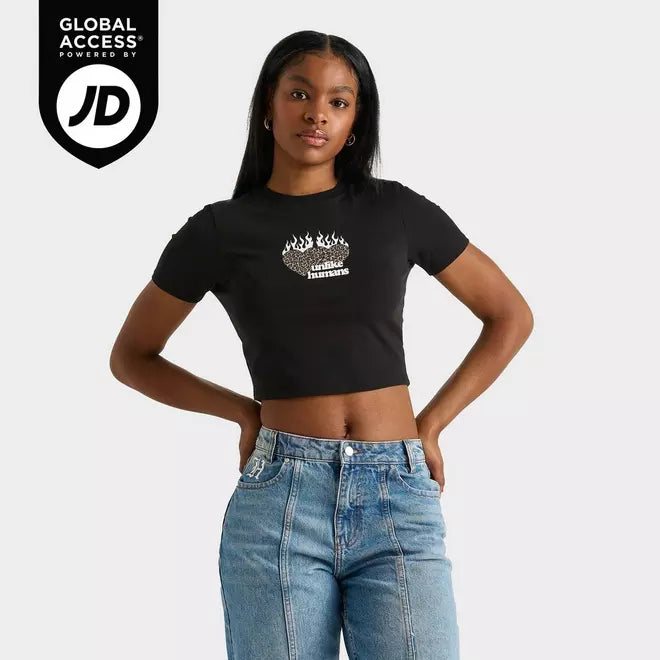 Women's Unlike Humans Leopard Baby T-Shirt