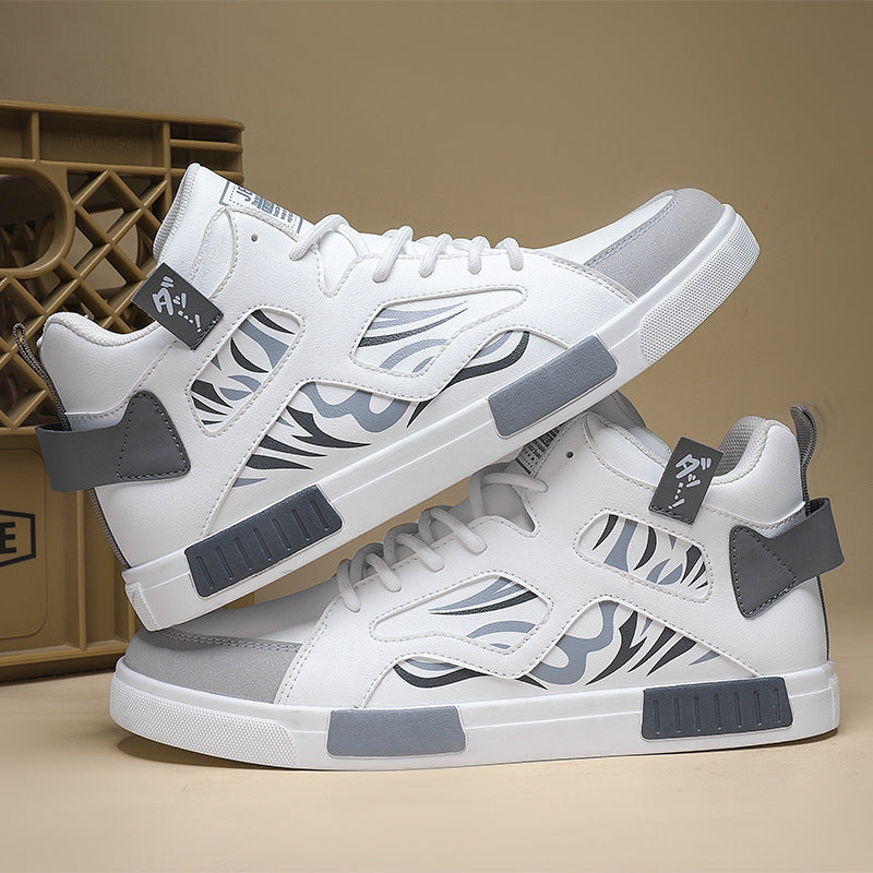 Men’s High-Top Sports Shoes – Plus Size Student Sneakers