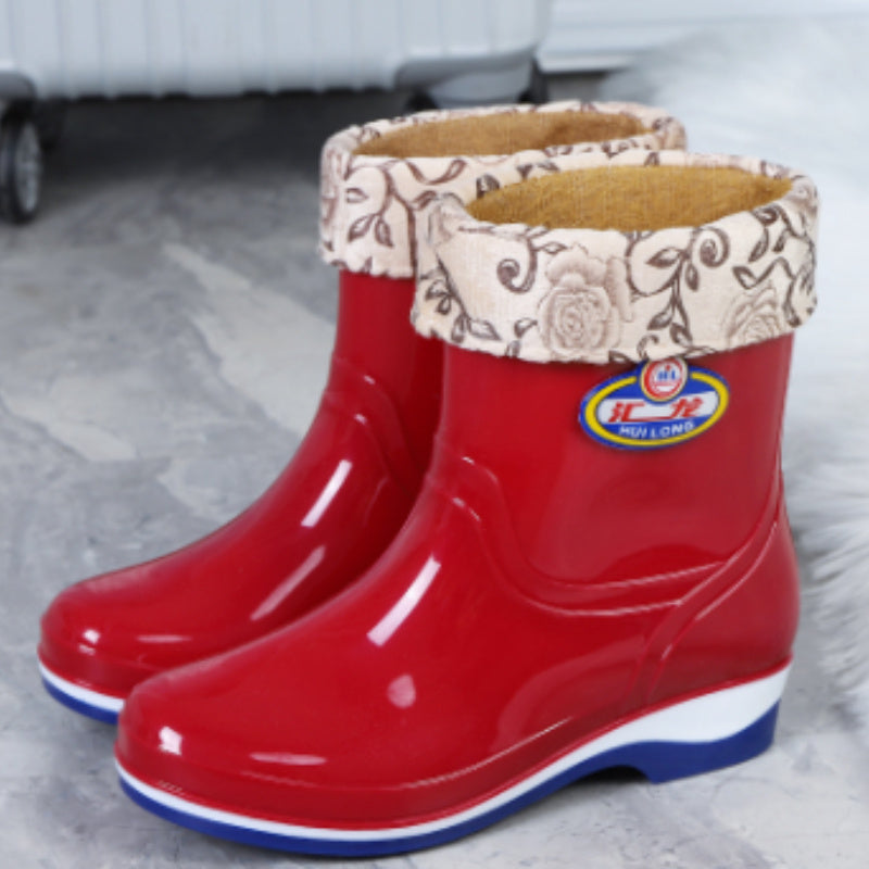 Labor Protection Kitchen Waterproof And Anti Slip Shoes, Rain Shoes For Women