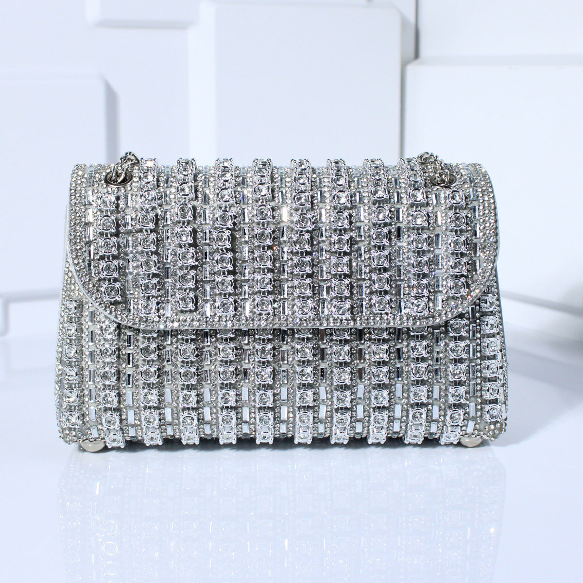 Women’s Fashion Diamond Bag – Stylish Crossbody Dinner Handbag