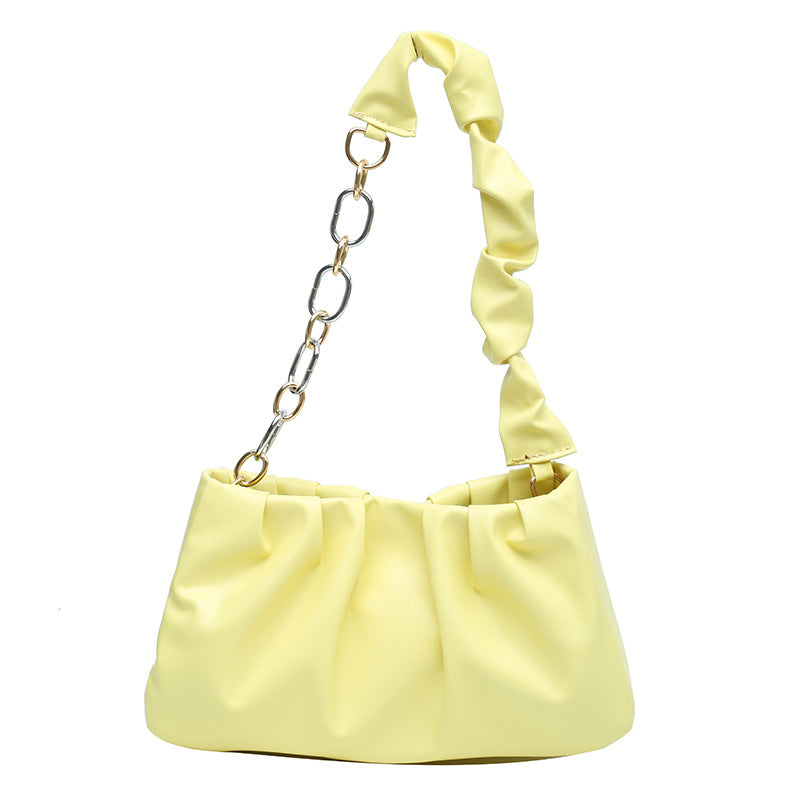 New Women's Niche Cloud Pleated Shoulder Bag
