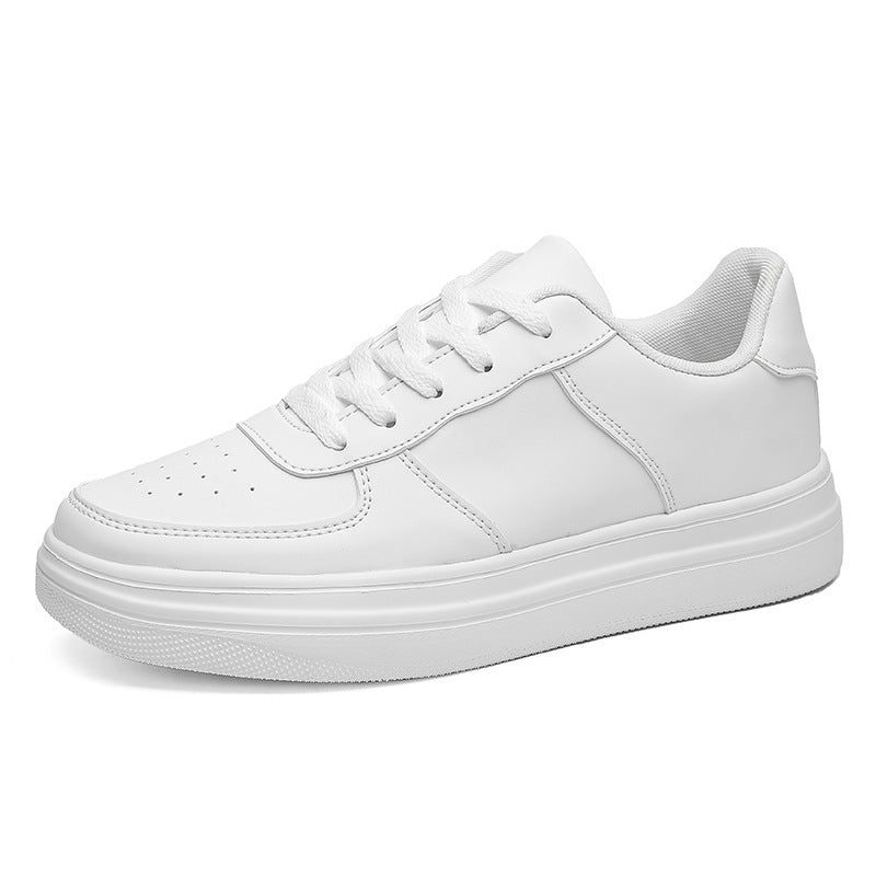 Men’s Plus Size Platform White Shoes – Spring & Summer Casual Sneakers