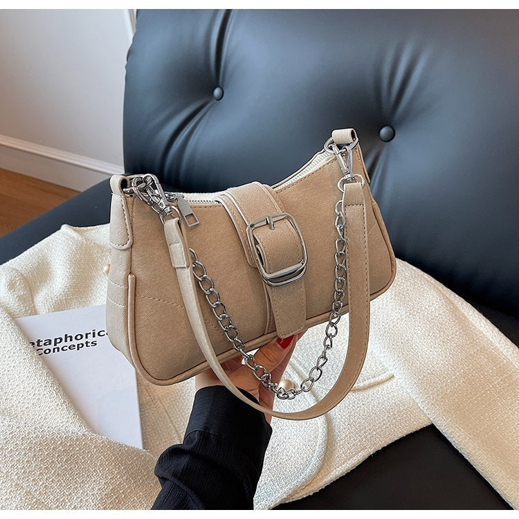 Denim French Stick Bag Autumn And Winter Advanced New Popular Blue Retro American Style