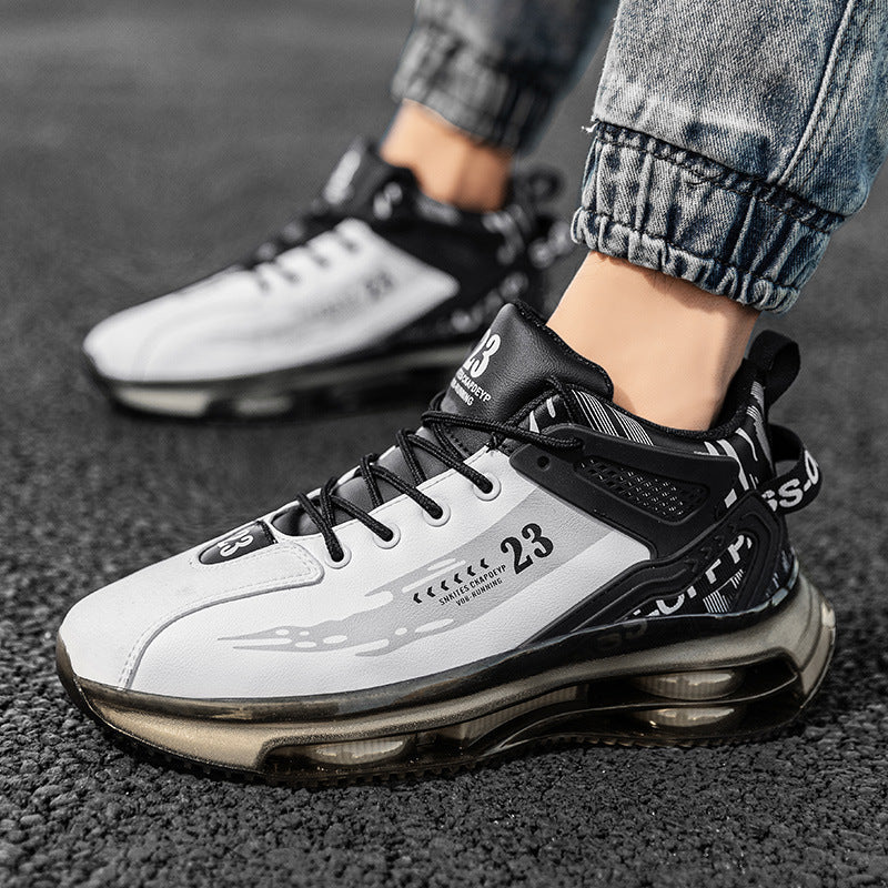 Men’s High-Top Basketball Sneakers – Casual Platform Shoes