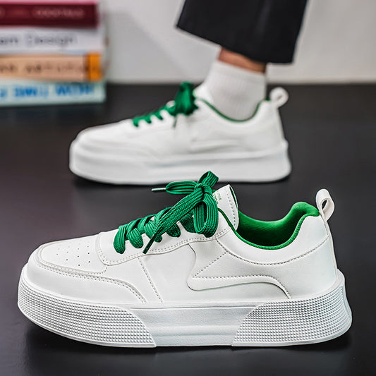 Men’s Versatile White Sneakers – Casual & Sports Footwear