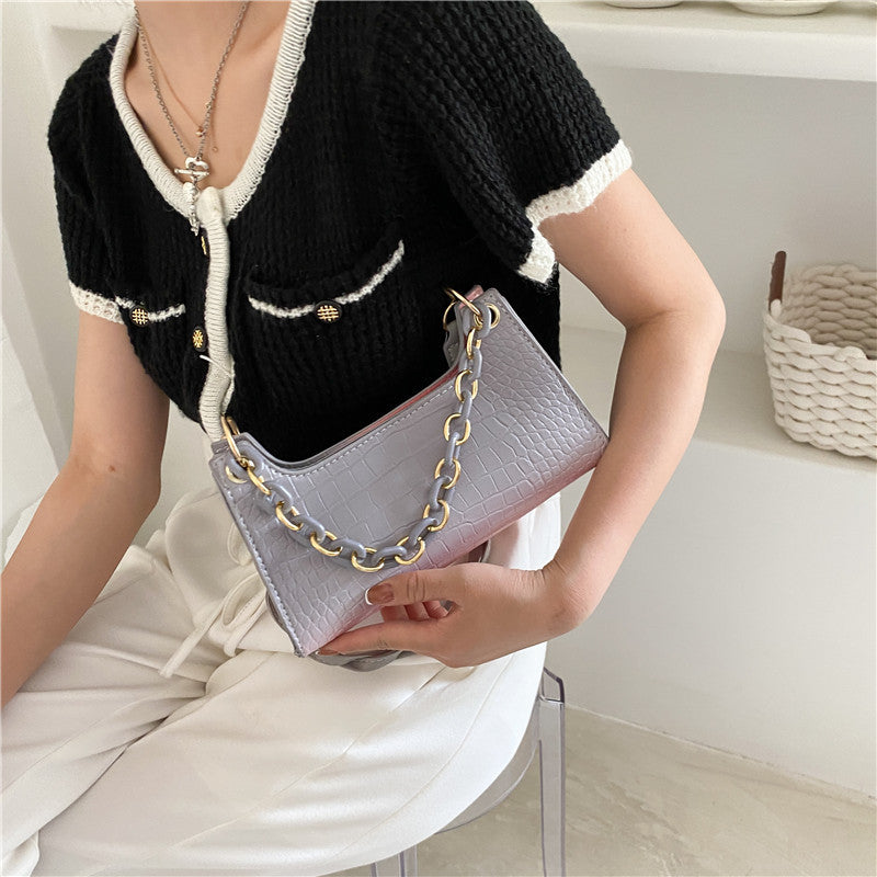 Fashion Tide Chain Small Square One-Shoulder Bag for Women – Western Style