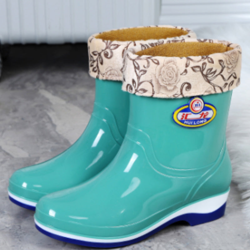 Labor Protection Kitchen Waterproof And Anti Slip Shoes, Rain Shoes For Women