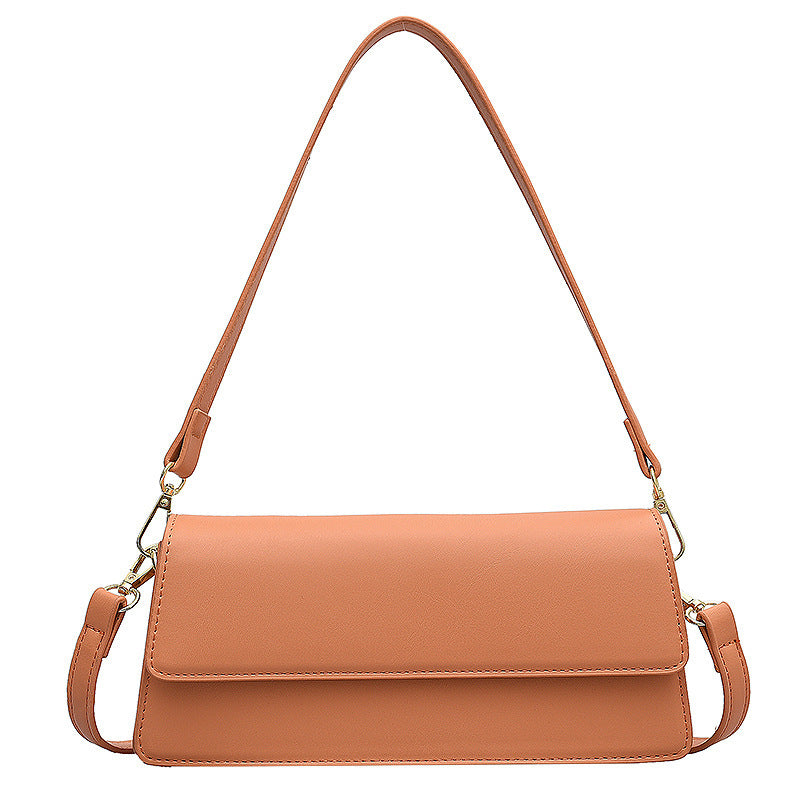 Korean Style Messenger Bag Underarm Shoulder Solid Color Small Square Bag