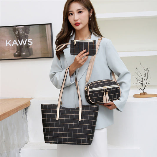 4-Piece Women’s Bag Set – Korean Fashion Shoulder & Crossbody