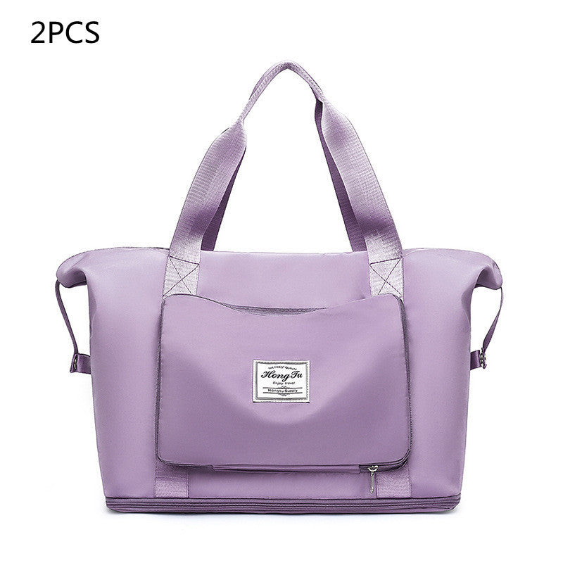 Women’s Foldable Gym Bag – Large Capacity Travel & Yoga Tote Bag