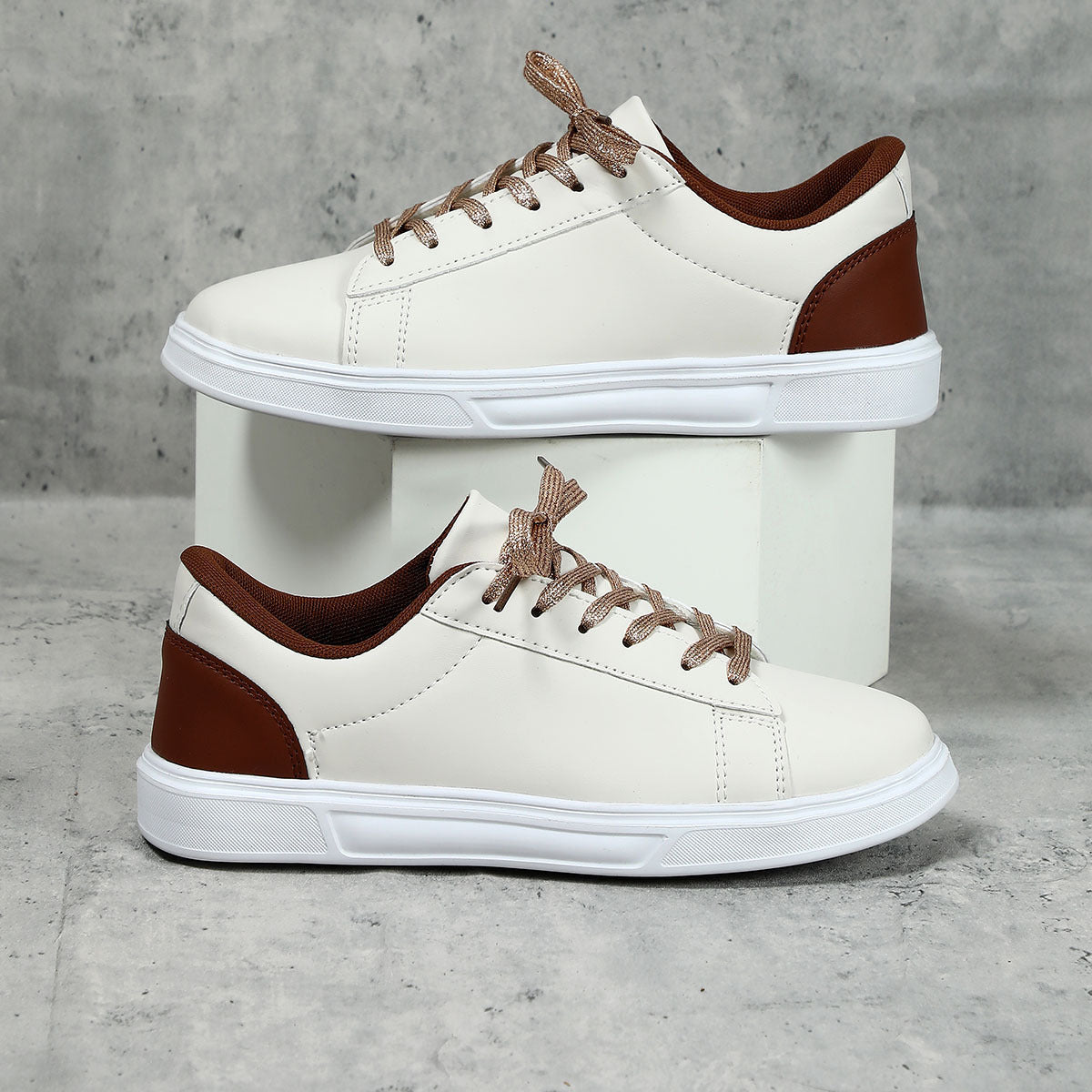 Men’s Platform Skateboard Sneakers – Casual Flat Street Shoes