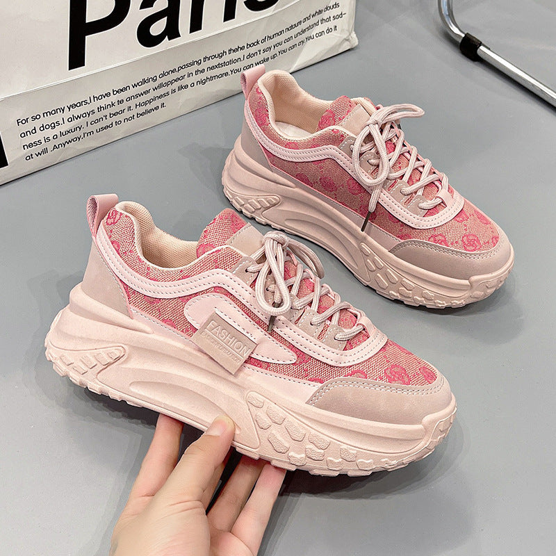 Women's Spring Breathable Platform Running Shoes | Fashion All-match Sneakers