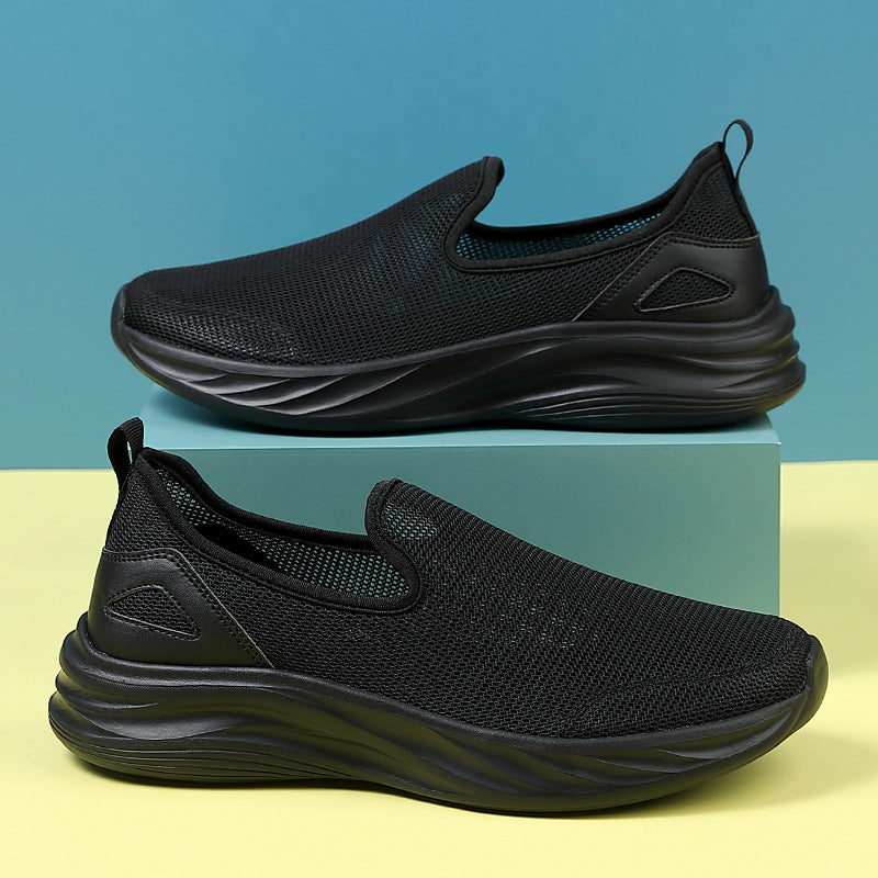 Men’s Lazy Shoes – Hollow Mesh Cloth, Breathable & Lightweight