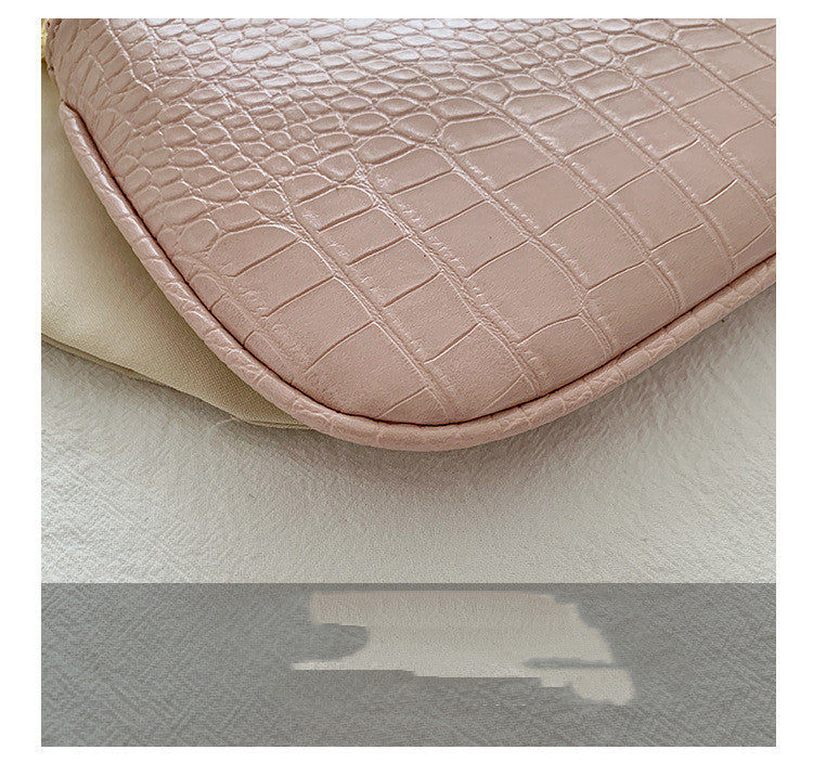 Stylish Patent Leather Small Bag | Hand-Carry Personality Armpit Baguette Purse