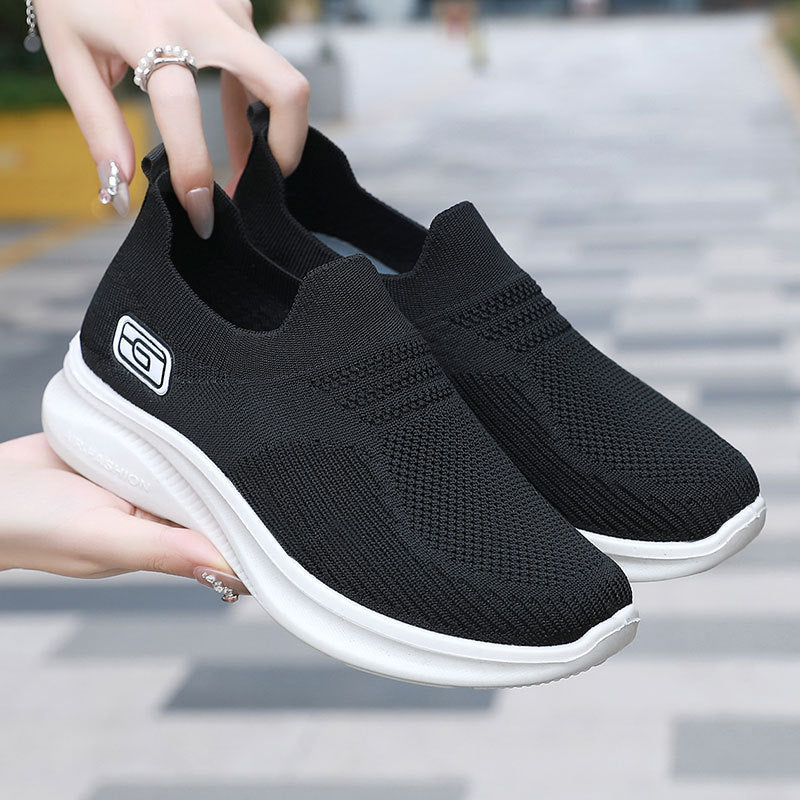 Men’s Mesh Slip-On Sneakers – Comfortable Soft Bottom Casual Shoes