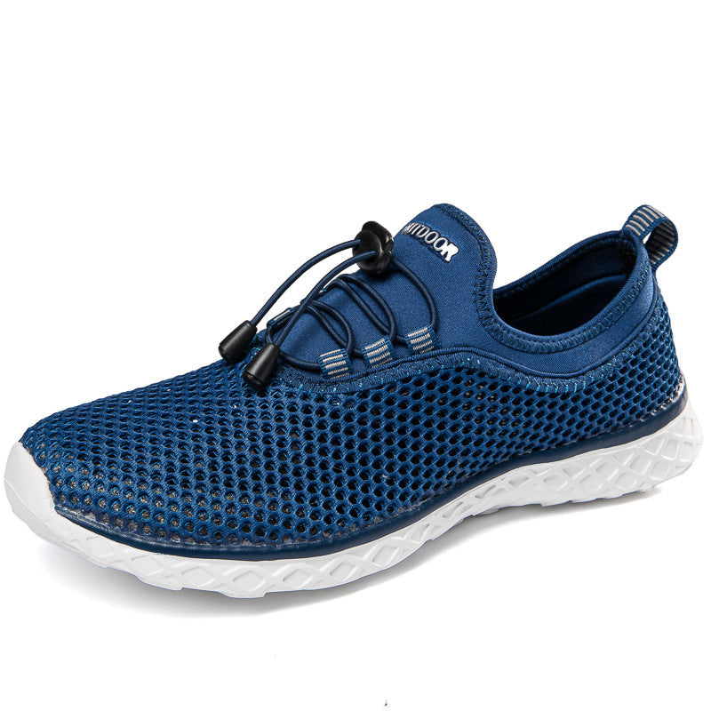 Mesh Breathable Casual Sneakers – Lightweight Beach Wading Water Shoes for Men