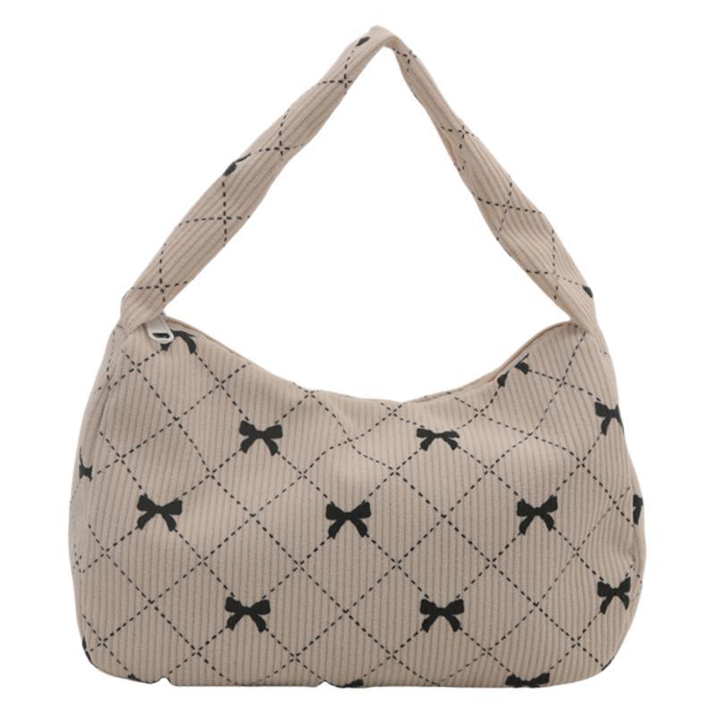 Women’s Corduroy Handbag – Stylish Cloth Carry Bag