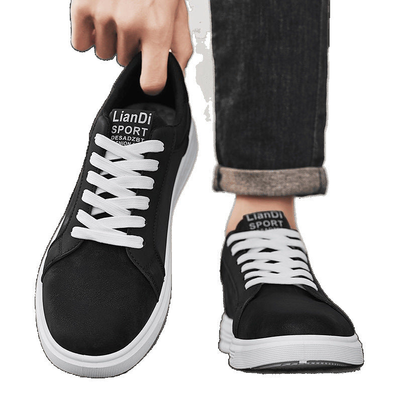 Men's Shoes Low-top Casual Leather Sneakers