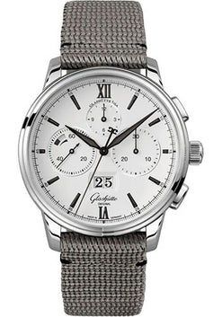 glashutte original senator chronograph panorama date stainless steel men's watch_1