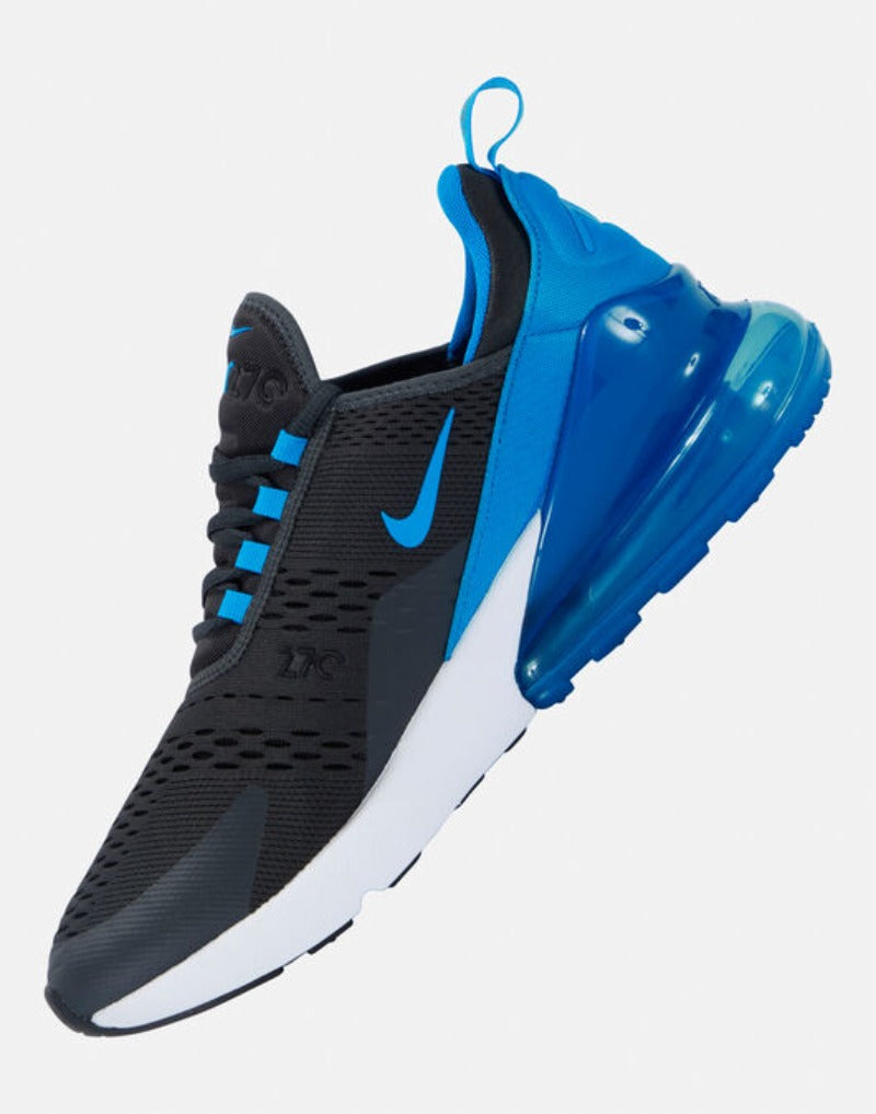 Nike Air Max 270 Shoes Black Anthracite White Photo Blue